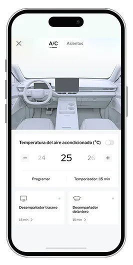 Controla la temperatura interior